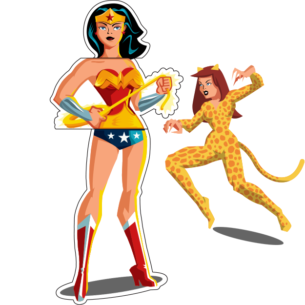 Wonder Woman / Cheetah Mix-&-Match